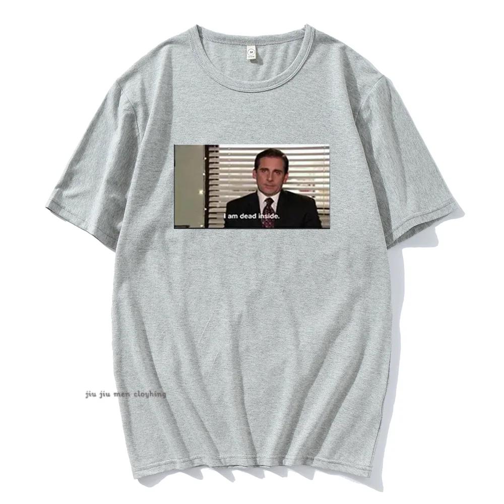 Jeg er død inni sommer Herre Dame T-skjorte Topp The Us Office Herre Dame T-skjorter Meme Morsomme T-skjorter Camisas Hombre Oversized
