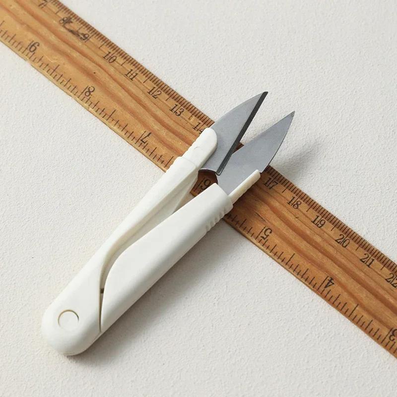 Professional Stainless Steel Scissors With Protective Spring Cover - Ergonomic Design For Sewing, Crafting, And Everyday Office