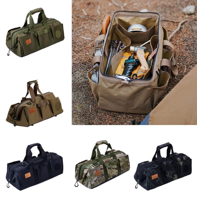 Waterproof Anti-Fall Tools Tote Storage Bag Multi-Pocket Outdoor Multi-Function Tools Bag Organizers Heavy Duty Tool Bag