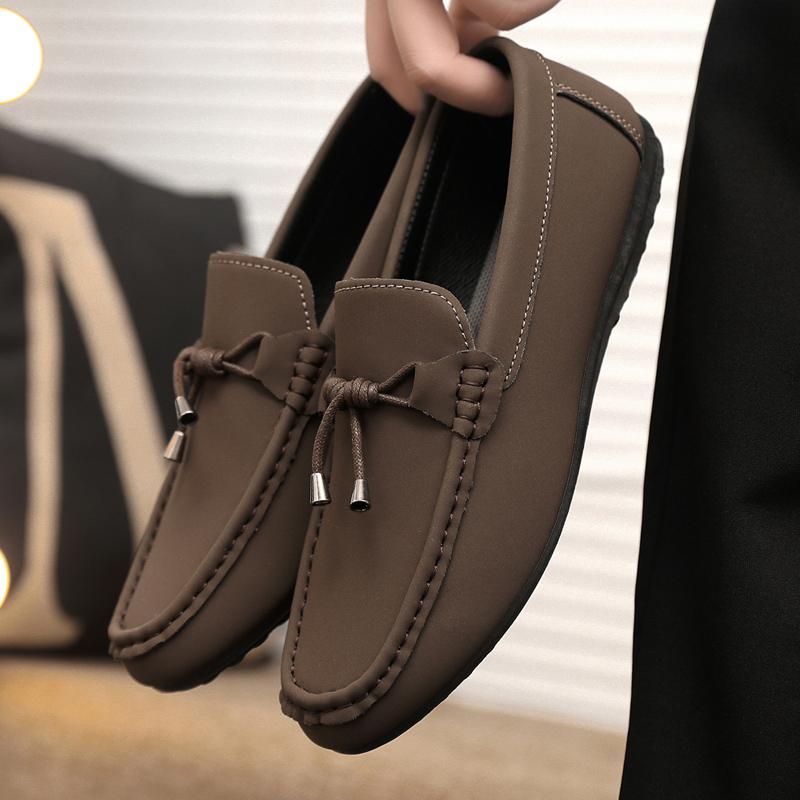 MAEDEF Men's Loafers Casual Flats Business Shoes Men Breathable Lightweight Slip on Boat Shoes Male Comfortable Men Formal Shoes