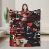 Art The Clown Terrifier Flannel Blanket Horror Movie Funny Throw Blanket For Home 200X150Cm Quilt