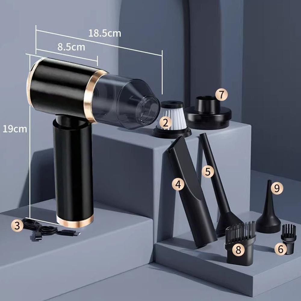 

Автомобильный пылесос с высокой мощностью всасывания 210000PA Беспроводной пылесос Беспроводной портативный пылесос высокого давления Бытовая техника чёрный