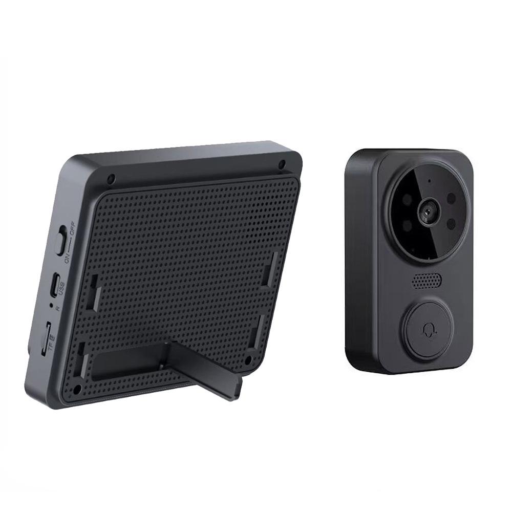 4.3-Inch Smart Wireless Video Doorbell with Two-Way Talk and Peephole Camera