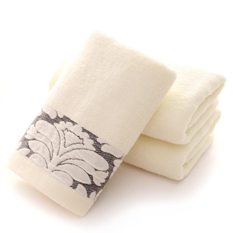 Jacquard Cotton Towel Soft Absorbent Thickened Face Towel Adult Face Towel No Hair Loss Gift Towel