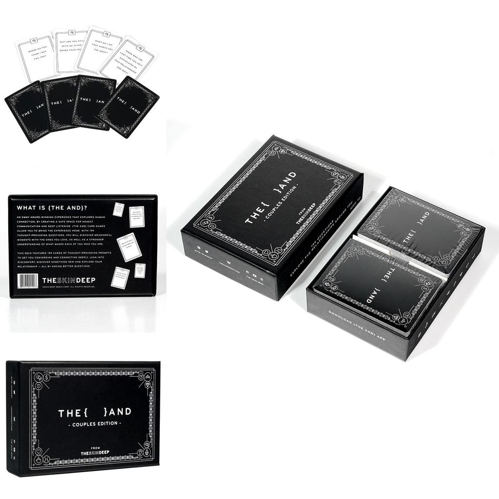 The And Couples Card Game With Copper Paper For Family And Social Interaction