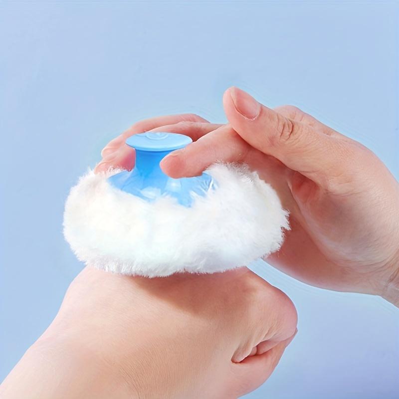 1pc Portable Refillable AfterBath Loose Powder Case Soft Sponge Puff Cosmetic Jar for Face Body Talcum Makeup Storage Holder