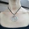 Titanium Steel Spiral Pendant Necklace For Women With Geometric Design And Boho Style Fall Jewelry
