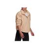 adidas Women's WIP Series Logo Embroidered Lamb's Wool Stand Collar Jacket Tan H24177