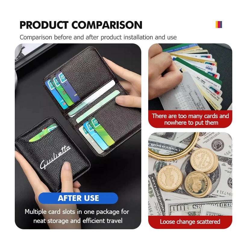 Adesivi per Auto Per Alfa Romeo Portafoglio in Pelle per Auto Clip per Carte Borsa Portaoggetti Copertura Protettiva Multifunzionale Per Alfa Romeo 159 G
