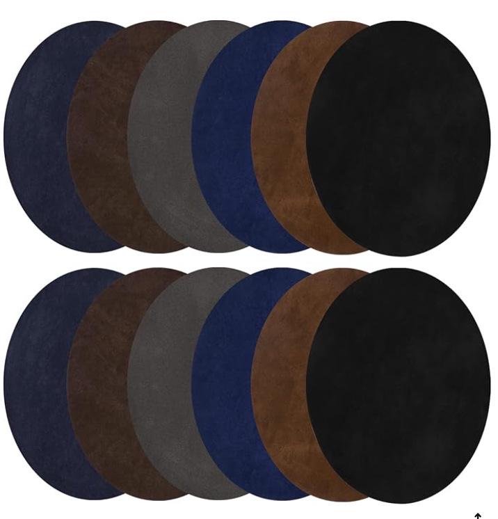 Suede Oval Iron-On Fabric Patch for Elbow and Knee Decoration