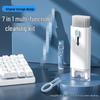 7-in-1 Multifunctional Cleaning Kit: Keyboard Brush, Bluetooth Headset Cleaner, Screen Dust Remover, Key Puller