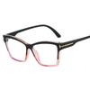New Anti Blue Light Glasses for Women Fashionable Cat Eye Decoration Eyeglass for Men Simple Retro Eyewear Frame
