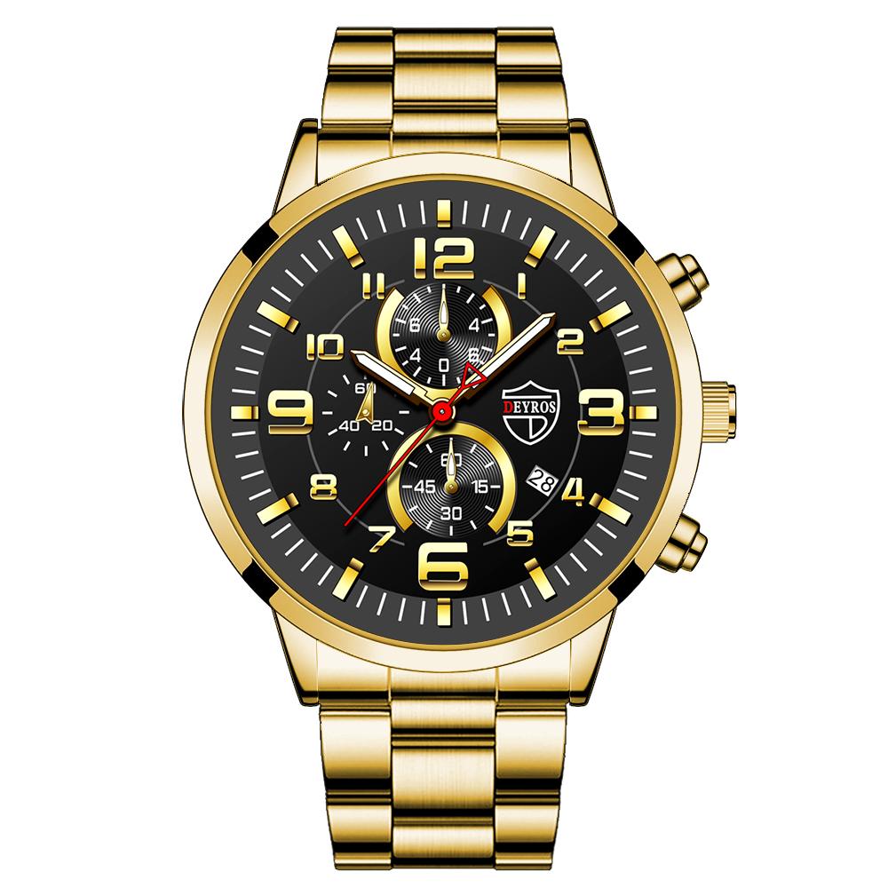 Brand Men s Watches Luxury Stainless Steel Quartz Watch Man Leather Calendar Sports Wristwatch Luminous Clock reloj hombre