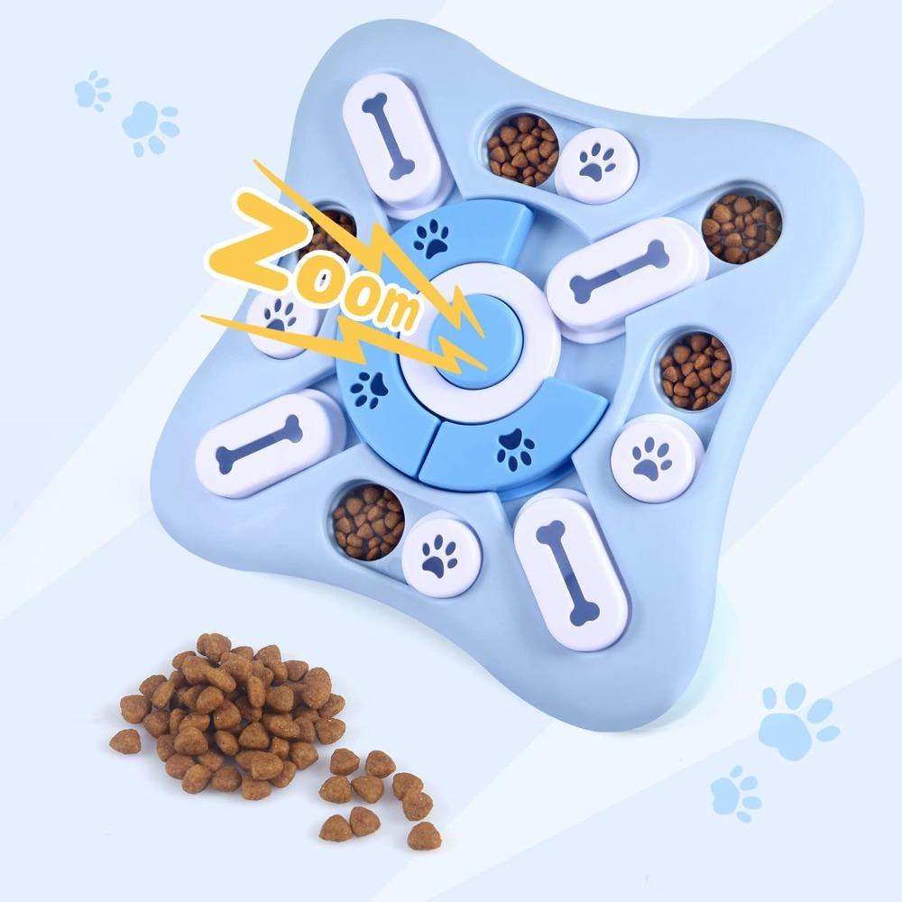 Interactive Dog Puzzle Toys for Large Medium Smart Dogs Squeaky Enrichment Toys for Training Treat Chew Toy Gifts for Puppy Cats