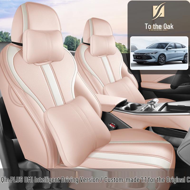 Qin PLUS 25 Smart Driving Seat Cushion & Cover - All-Season Breathable Leather