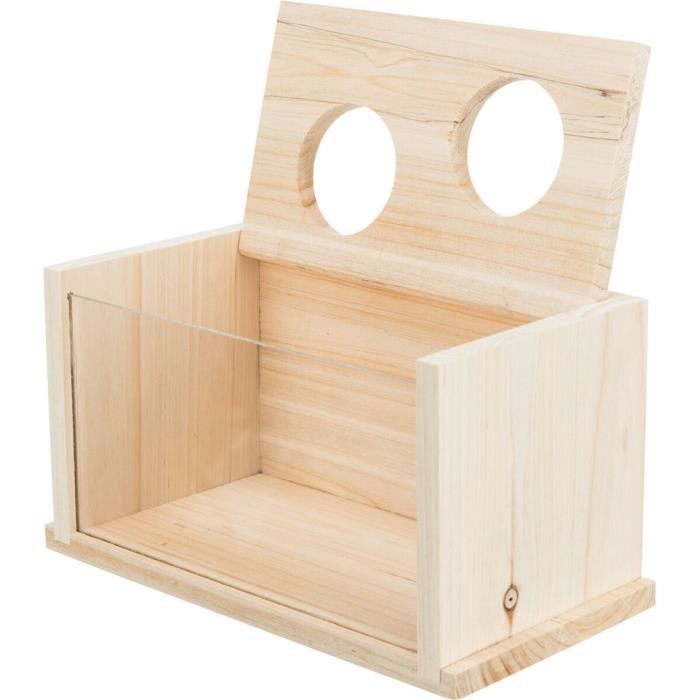 Bac À Sable - Trixie - Modèle 63004 - Bois Non Traité - 22x12x12 Cm - Beige