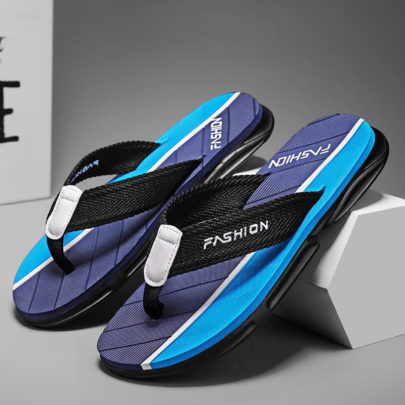 Men Sandals Summer Flip Flops Slippers Solid Color 2024 Casual Male Shoes Fashion Sneakers Light Anti Slip Soft Bottom Sandals 7