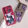 INS Retro Butterfly Case for Samsung Galaxy A52 A54 A31 A25 A26 A23 A34 A73 A32 A22 A21s A53 A24 Soft Cover