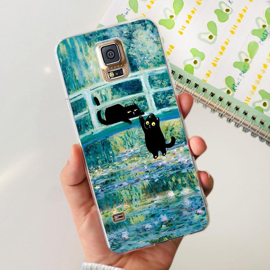 For Samsung Galaxy S5 Case G900F G900I i9600 S 5 Back Cover Cool Painted Soft Silicone Clear Phone Case For Samsung S5 Neo Coque