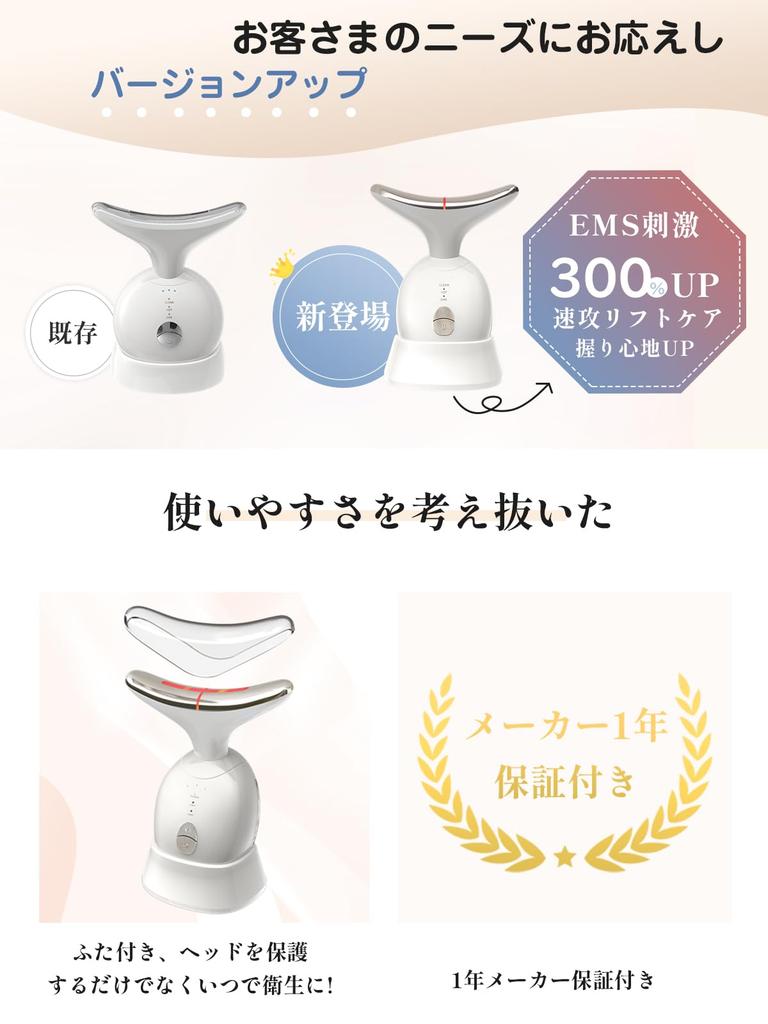 Kiboer Facial Beauty Facial Gua Beauty 3 White Device, 8-in-1, EMS, Roller, Sha, Electric, Warm, Iontophoresis, Light, Vibration, Appliance, Modes,