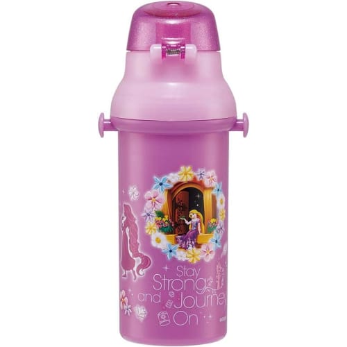 Skater Disney Tangled Water Bottle, 24 oz (480ml), Kids', Antibacterial, Child-Friendly, Lightweight, Made in Japan, PSB5SANAG-A