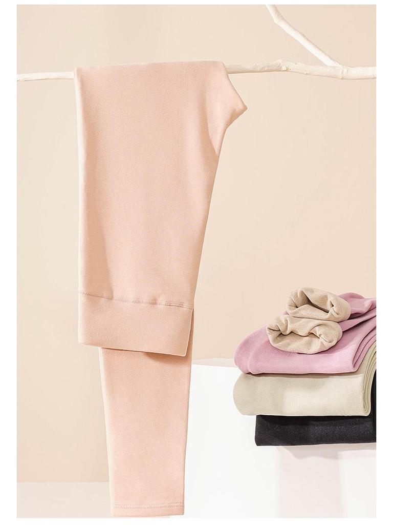 10A Anti-bacterial Anti-mite High Waist Wool Pants - Women's and Men's Autumn Winter Warm Base Layer