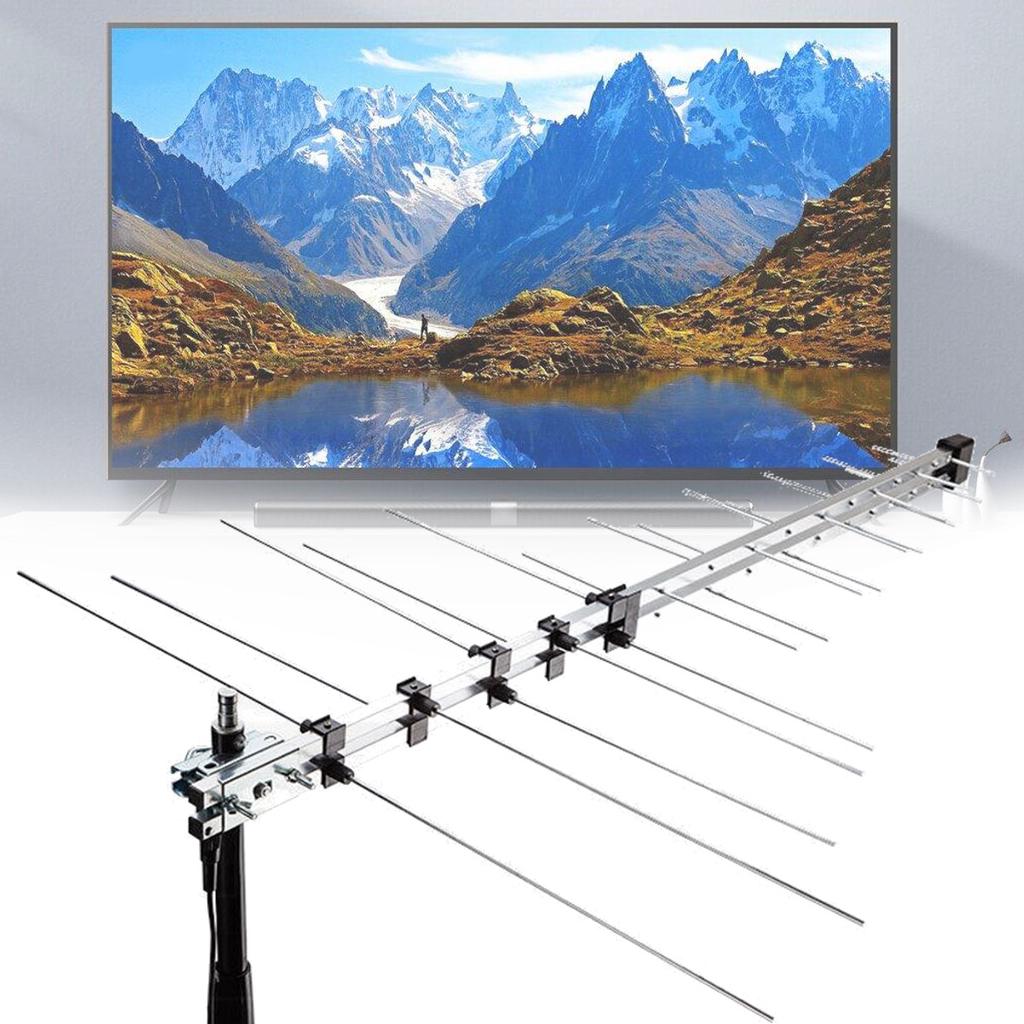 Buy 32 Element TV Antenna Outdoor Digital Aerial UHF VHF HD FM Amplified 8.5db DVBT at