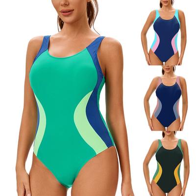 Kadın Kolsuz Muhafazakar Tek Parça Seksi Sırtı Açık Renk Uyumlu Islak Elbise Göğüs Pedli Mayo