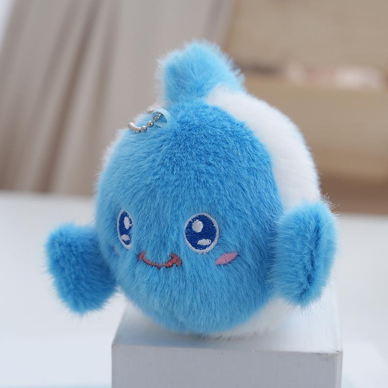 Entzückender Niedlicher Plüsch Ozeantier Quallen Schlüsselanhänger Weiches Spielzeug für Taschen