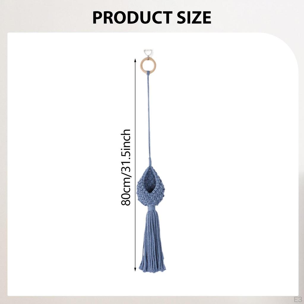 Decorative Macrame Pot Hanger, Indoor Hanging Planter Basket