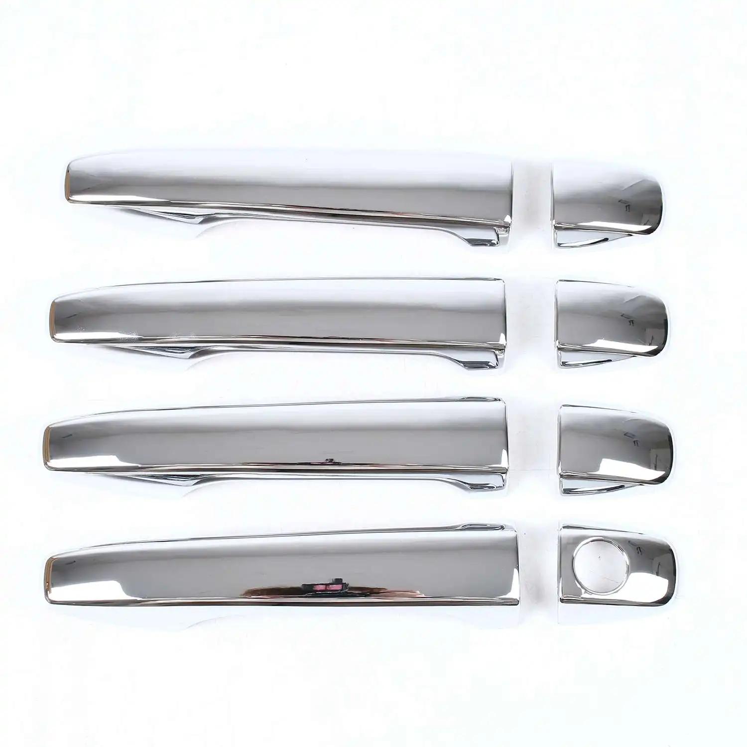 

For Subaru Levorg 2015 2016 2017 2018 ABS Carbon Fiber Black Car Door Handle Cover Trims Sticker Car-Styling Accessories Silver 0 Button