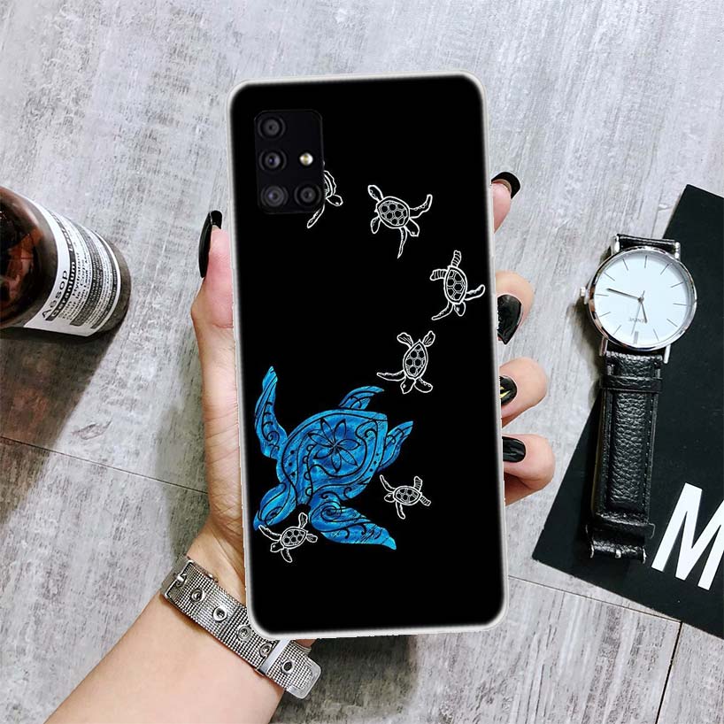 

Чехол для телефона с изображением морской черепахи и черепахи для Samsung Galaxy A12 A22 A32 A42 A52 A72 A51 A71 5G A41 A31 A21 A02S M12 M21 M31 M30S Samsung A22 4G