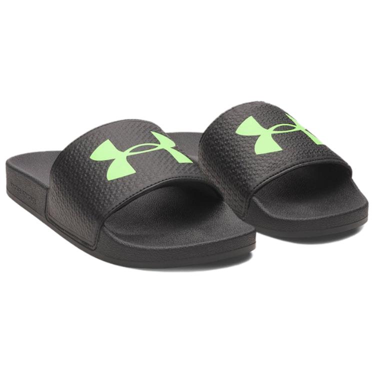 Under Armour Comfortable Versatile Slide Sandals Men Footwear Black Green 6007527-003