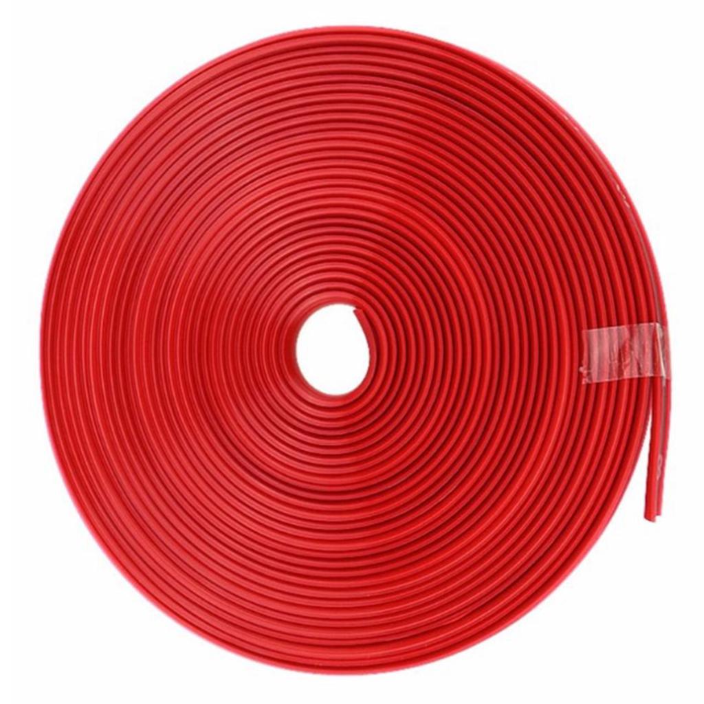 Car Wheel Trim Strip 8 Meters Length Red Simple Car Wheel Trim Protector Strips for Automobile
