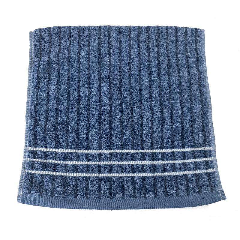 

Полотенце из чистого хлопка 110 г утолщенное полотенце для лица для взрослых в полоску 35*75 синий
