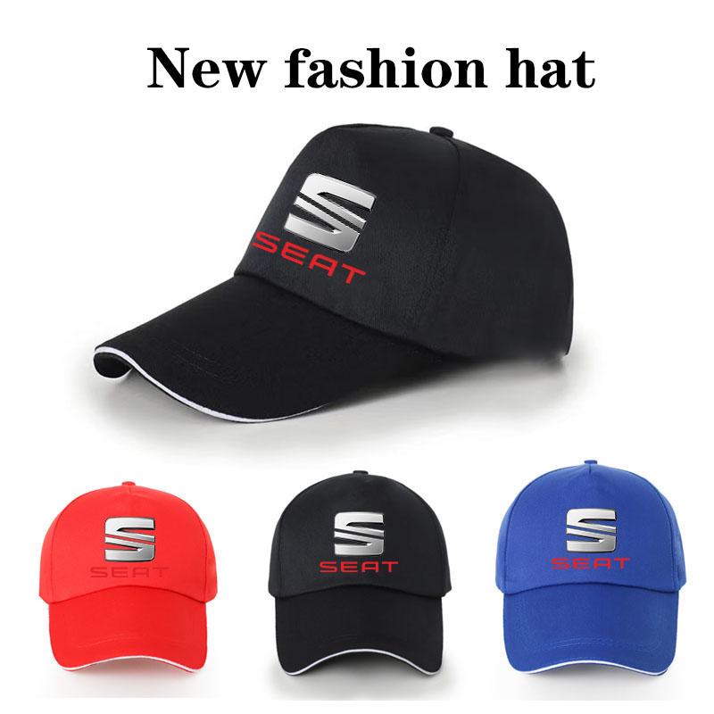 Baseball Caps Outdoor Sun Fishing Hats Shade Caps Racing Car Cap For Seat Leon 5f Ibiza 6l 6j Leon 1p Cushion Altea Accessories