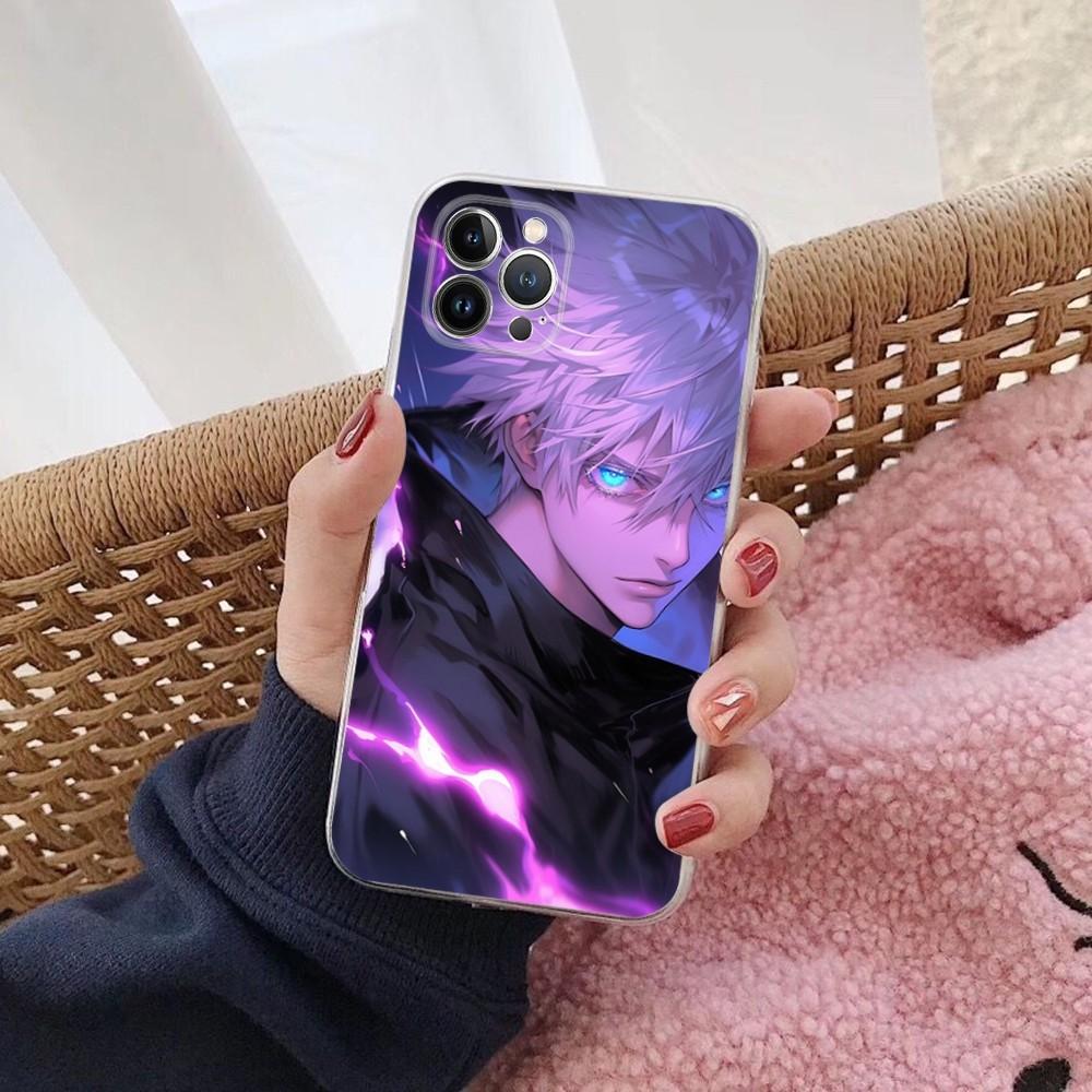 J-Jujutsu K-Kaisen G-Gojo Anime Phone Case For IPhone 16 15 14 11 12 13 Mini Pro XS Max Cover 6 7 8 Plus X Funda Shell