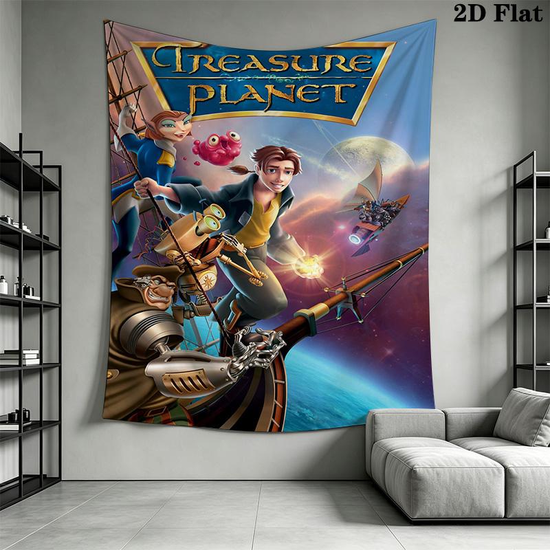 Treasure Planet print Pattern Home Decor Tapestry, Wall Hanging, Decorative RV Wall Cloth.XGT0914245