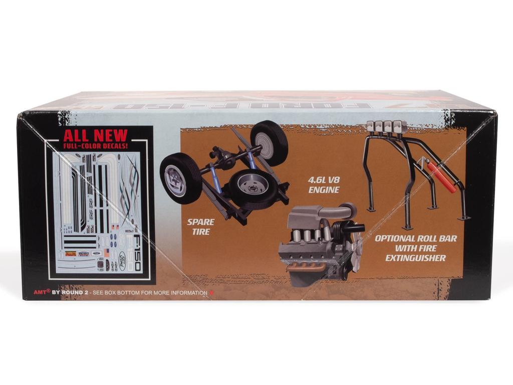 Plastikový model Fordu Pickup z roku 1997, AMT 1367, vůz F-150 4×4 v měřítku 1:25.