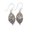 Gema Turquesa Cobre Etíope Joyería de Plata de Ley 925 Pendientes Elegantes EE-85-33