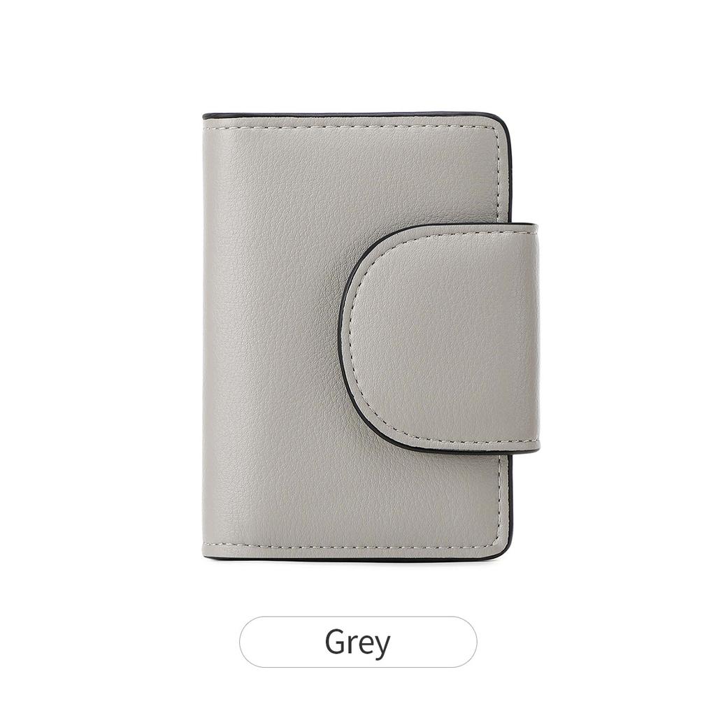 New women's wallet buckle short wallet simple and fashionable multi-functional small wallet