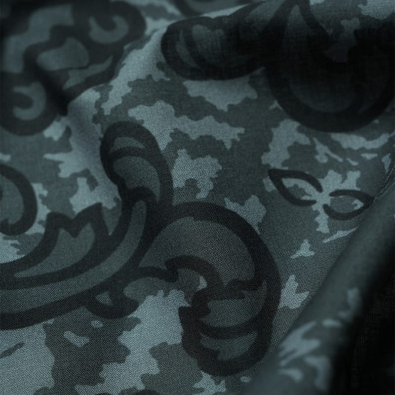 MAYA SAPANA Cotton Mini Scarf (Dark Grey)