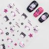 SKY Trend Rock & Hip Hop Music Guitar & Kitty Nail Art Stickers