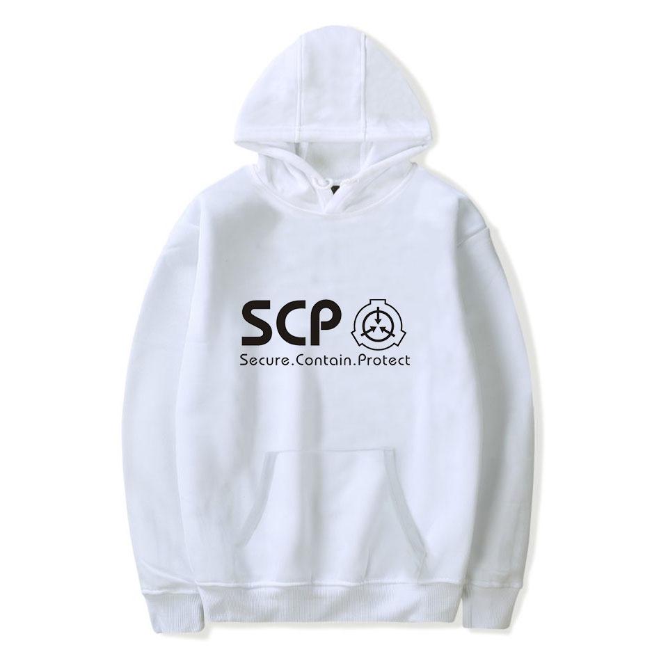 Autumn Winter Hoodie Scp Foundation Hoodie Men's and Women's Fashion Casual Hoodie Sweatshirt Black Warm Sweatshirt