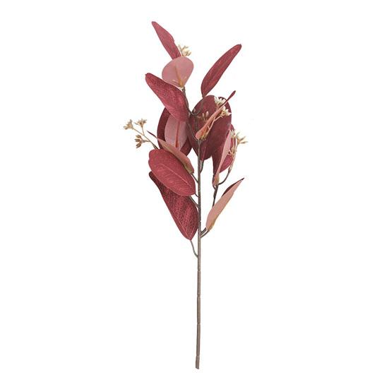 Plant Handicraft Vivid Elegant    Long Lasting Unique Fine Craftsmanship Bright-colored Artificial Leaves for Office