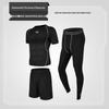 Men's Casual Running Sports Suit with Shorts and Short-Sleeve Top - Ideal for Fitness, Yoga, and Training.