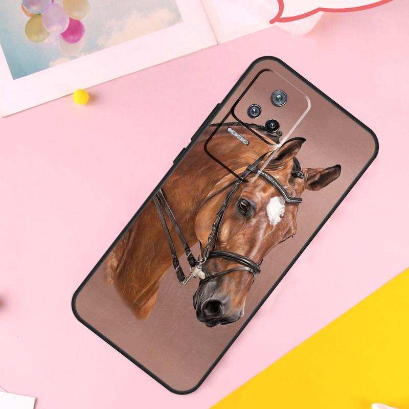Horse Pony Painted Case For Xiaomi 13 14 Ultra 12 Lite 11T 12T 13T Pro POCO M6 Pro X6 X5 X3 F3 F5 M5s Cover