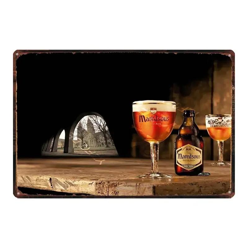 Belgian Beer Jupiler Duvel  Metal Plate Wall Pub Kitchen Restaurant Home Art Decor Vintage Iron Poster Gift 8x12inch DU-6718B