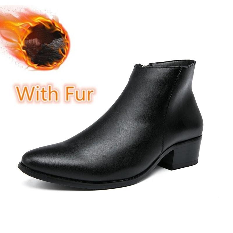 

Элегантные мужские ботинки челси из натуральной кожи, мужские туфли с острым носком, деловые, без застежек, формальные, модельные, модные, повседневные туфли 42