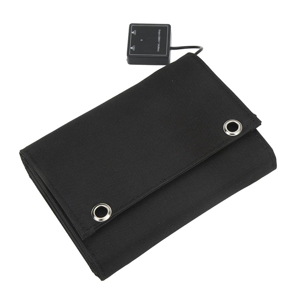 25W 5V Foldable Solar Charger Kit 8 Fold Solar Panels with 1 To 3 USB Charging Cable and Climbing